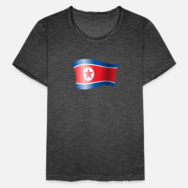 Corée du Nord drapeau Corée drapeau Corée T-shirt vintage Homme