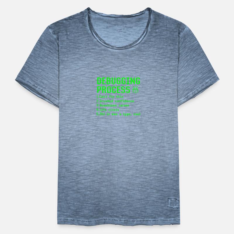 Debugging-Prozess Lustige Programmierer Coder Geschenkidee Männer Vintage T-Shirt