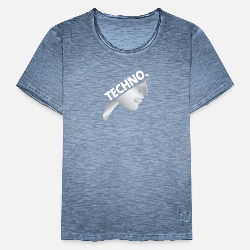 Techno Nonne - Dark Techno, Dark Minimal Techno, H Männer Vintage T-Shirt