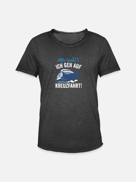 Kreuzfahrer Kreuzfahrtschiff Geschenkidee - Männer Vintage T-Shirt - Vintage Schwarz