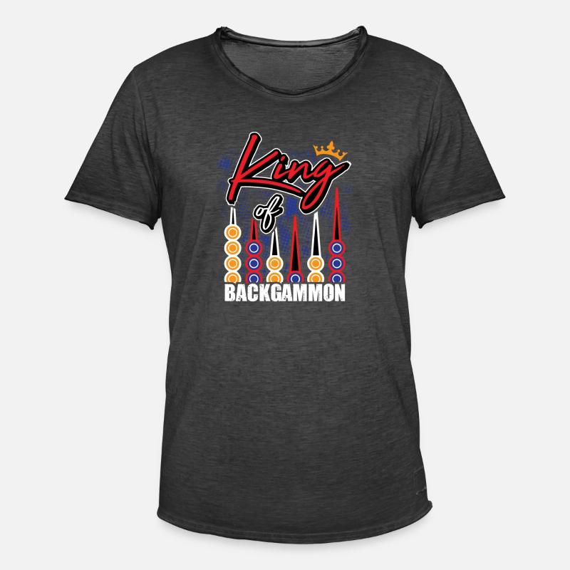 Backgammon Backgammon Spiel Backgammon King - Männer Vintage T-Shirt - Vintage Schwarz