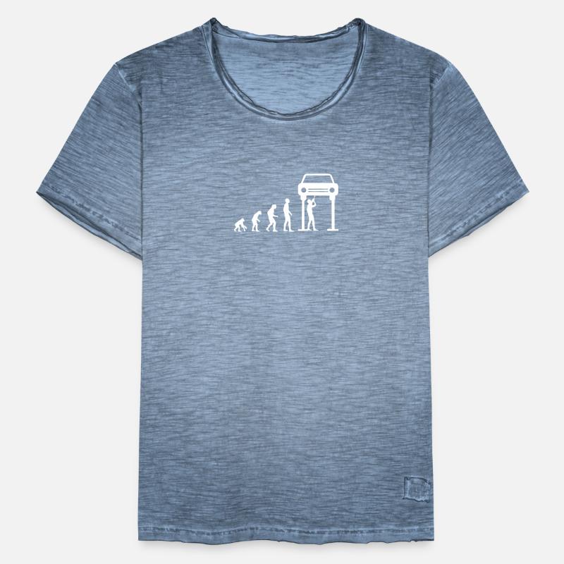 Auto mechanic evolution gift workshop garage Men's Vintage T-Shirt