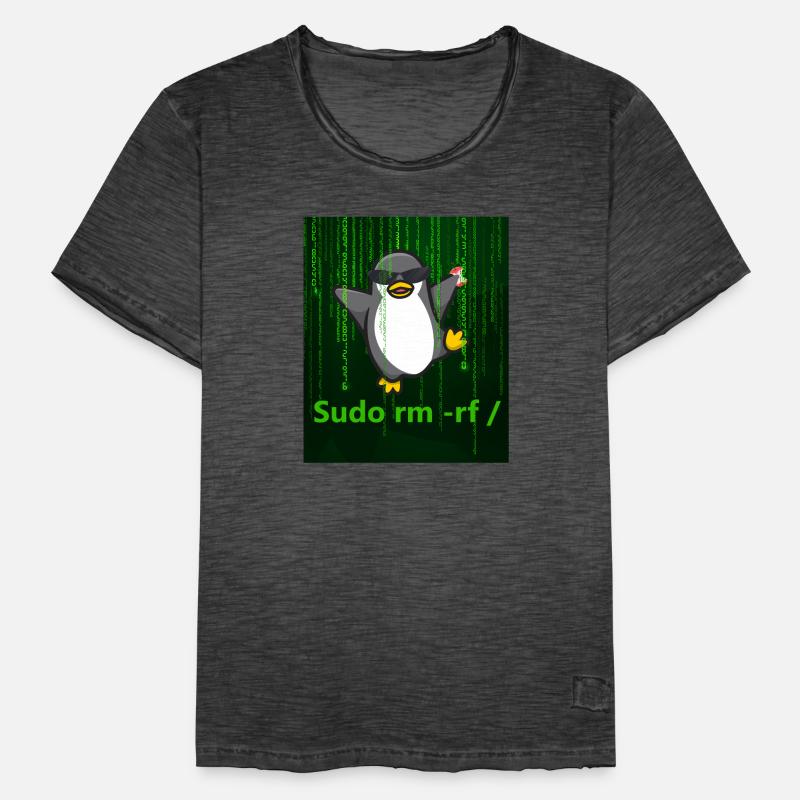 Penguin Linux Sudo Men's Vintage T-Shirt