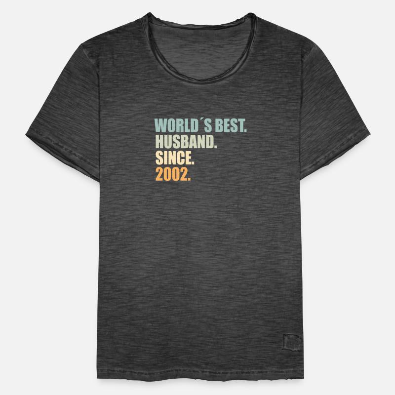 Bester Ehemann seit 2002 19. Hochzeitstag Männer Vintage T-Shirt