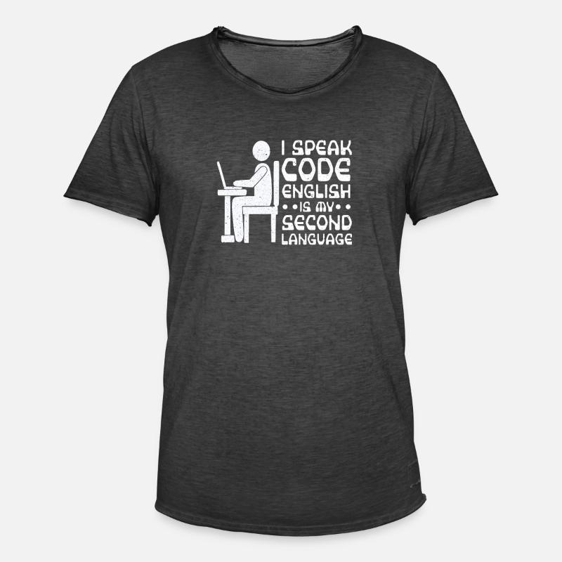 Programmierer Coder Software Entwickler - Männer Vintage T-Shirt - Vintage Schwarz