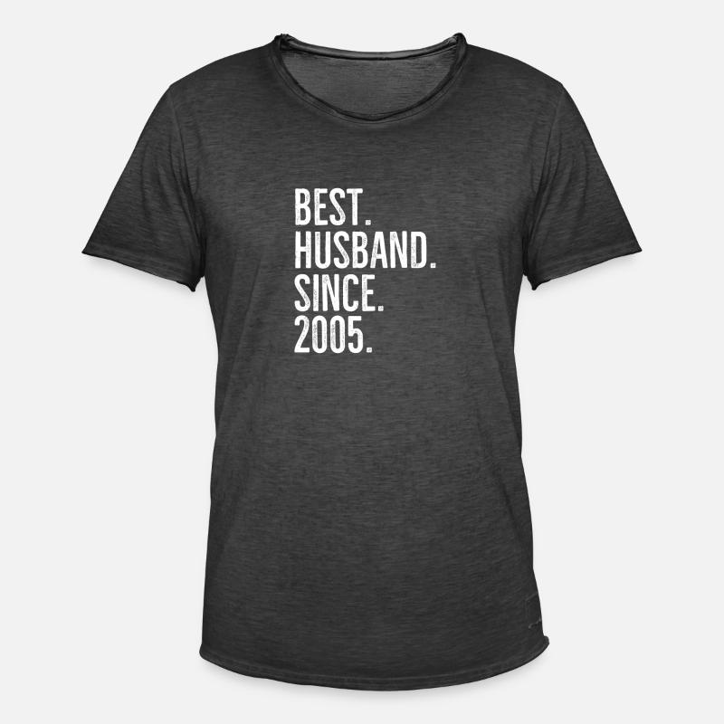 Bester Ehemann seit 2005 - Männer Vintage T-Shirt - Vintage Schwarz