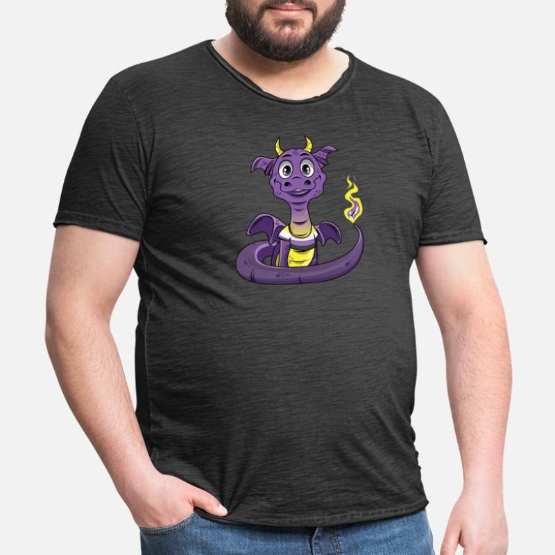 Nonbinary Pride Drache Nonbinary Männer Vintage T-Shirt