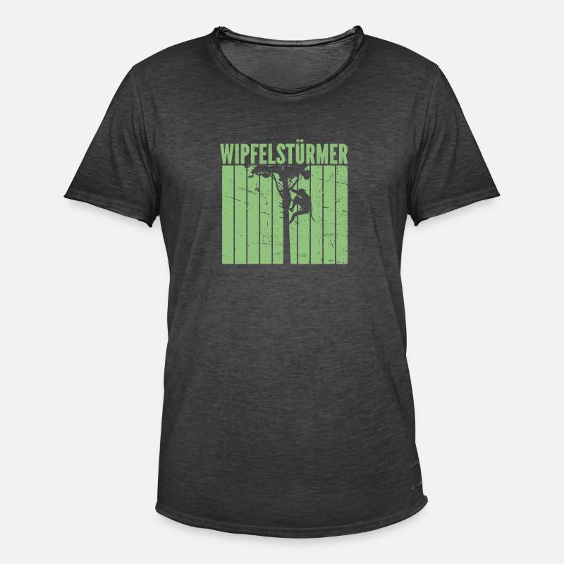 Baumklettern Baumpfleger Arborist Baumkletterer - Männer Vintage T-Shirt - Vintage Schwarz