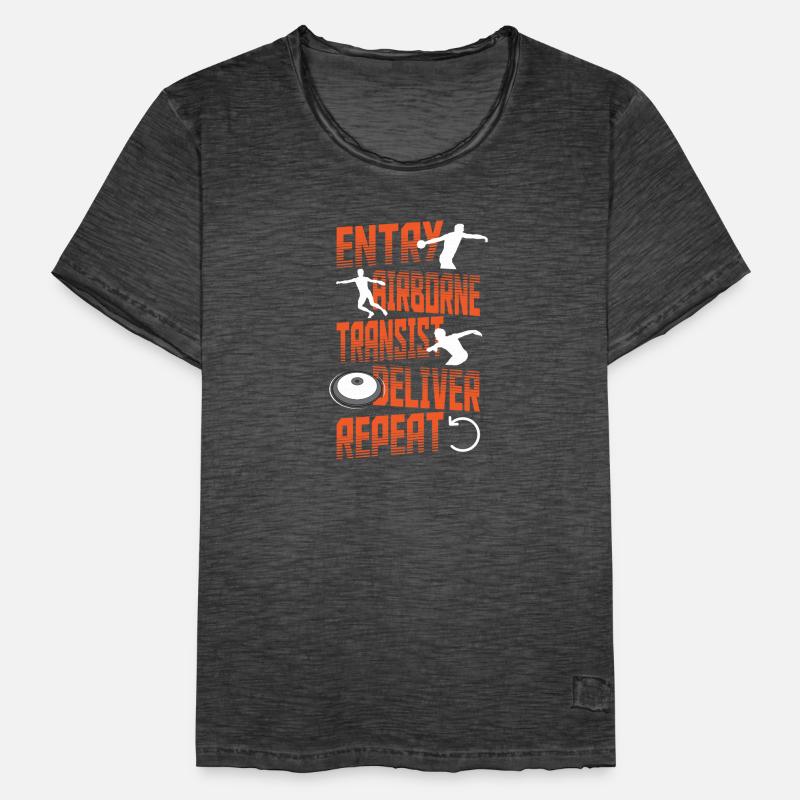 Diskus Leichtathletik Diskus Athlet Diskuswurf Männer Vintage T-Shirt