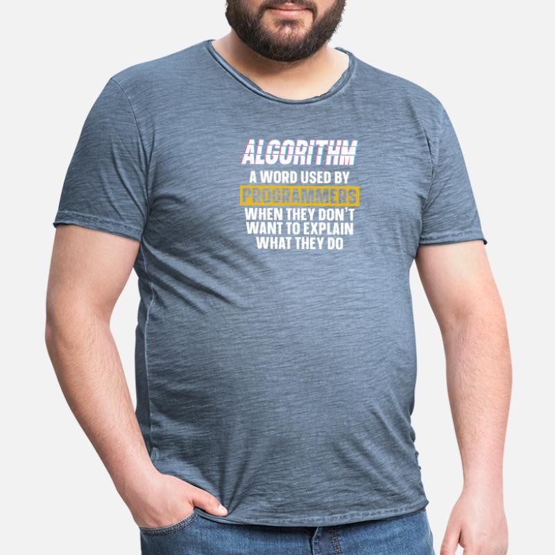 Programmierer Coder Software Entwickler Männer Vintage T-Shirt