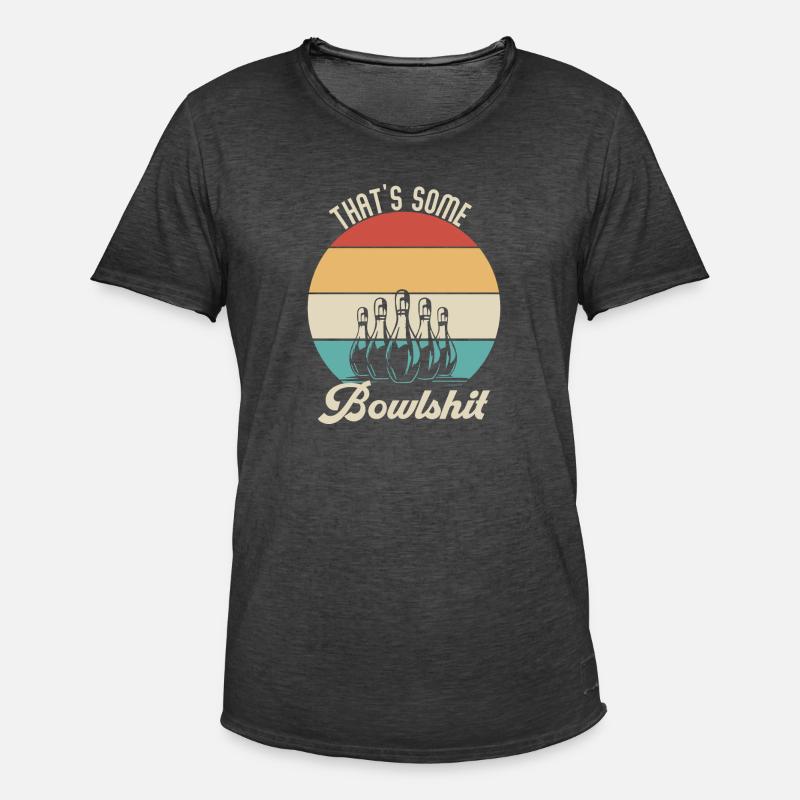 Bowling-Problem - Männer Vintage T-Shirt - Vintage Schwarz