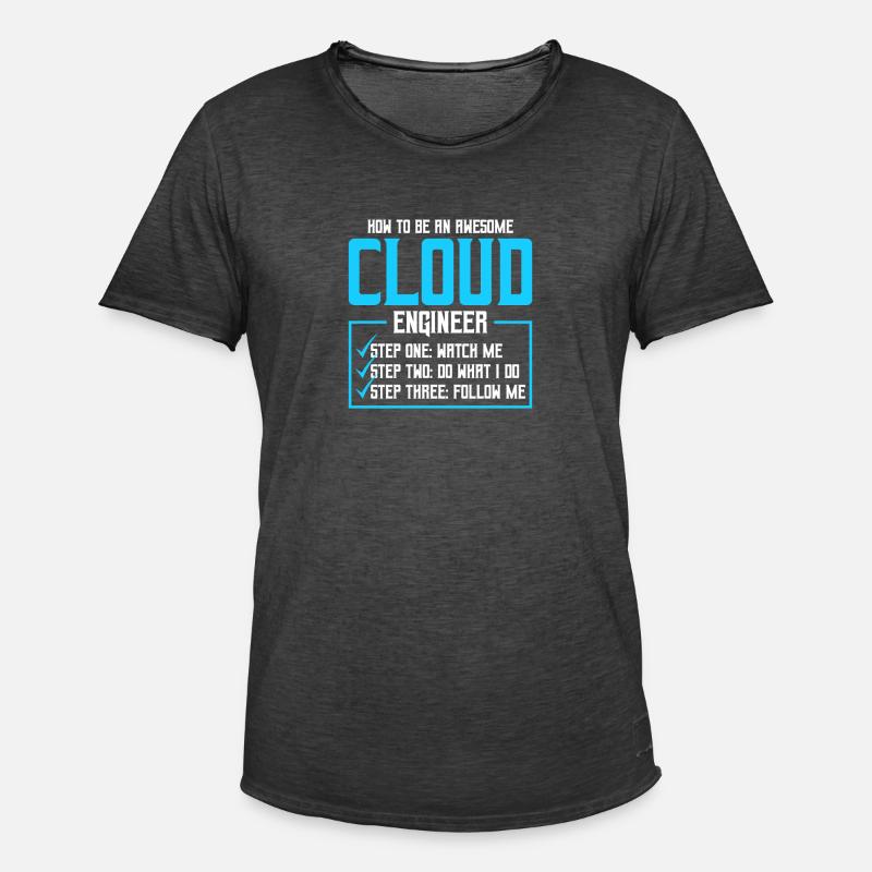 Cloud-Administrator Cloud-Devops - Männer Vintage T-Shirt - Vintage Schwarz