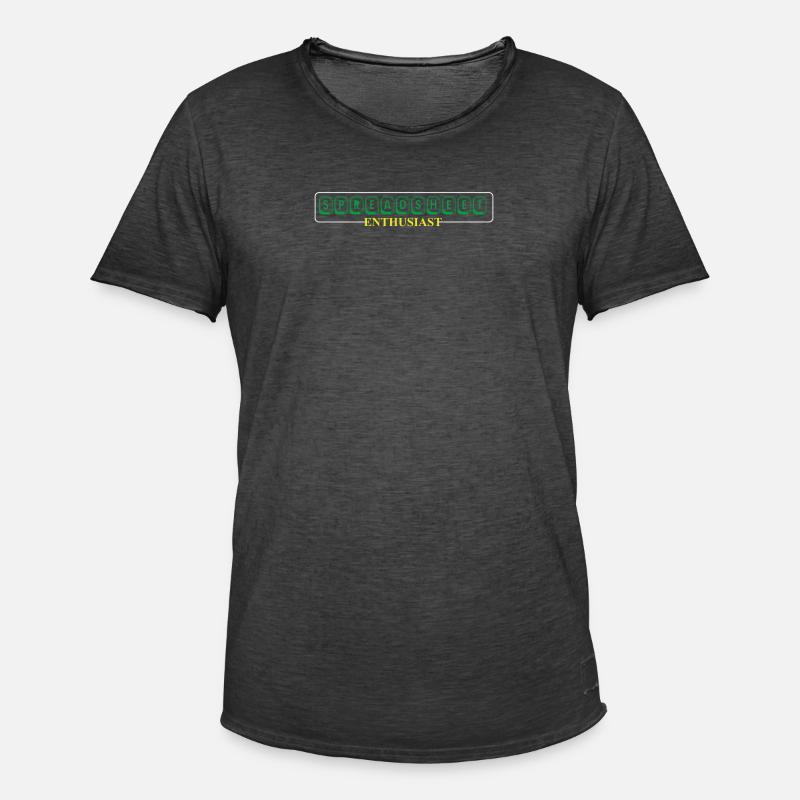 Feuille de calcul comptable CPA Fun Comptable Drôle - T-shirt vintage Homme - noir vintage