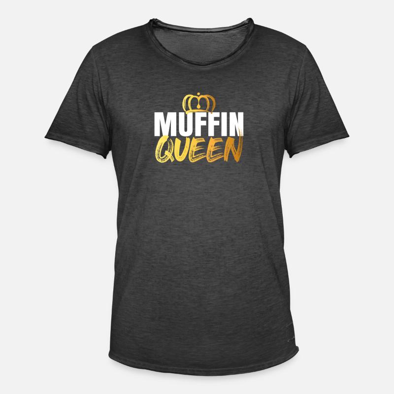 Muffin Queen - Maglietta vintage da uomo - nero antico