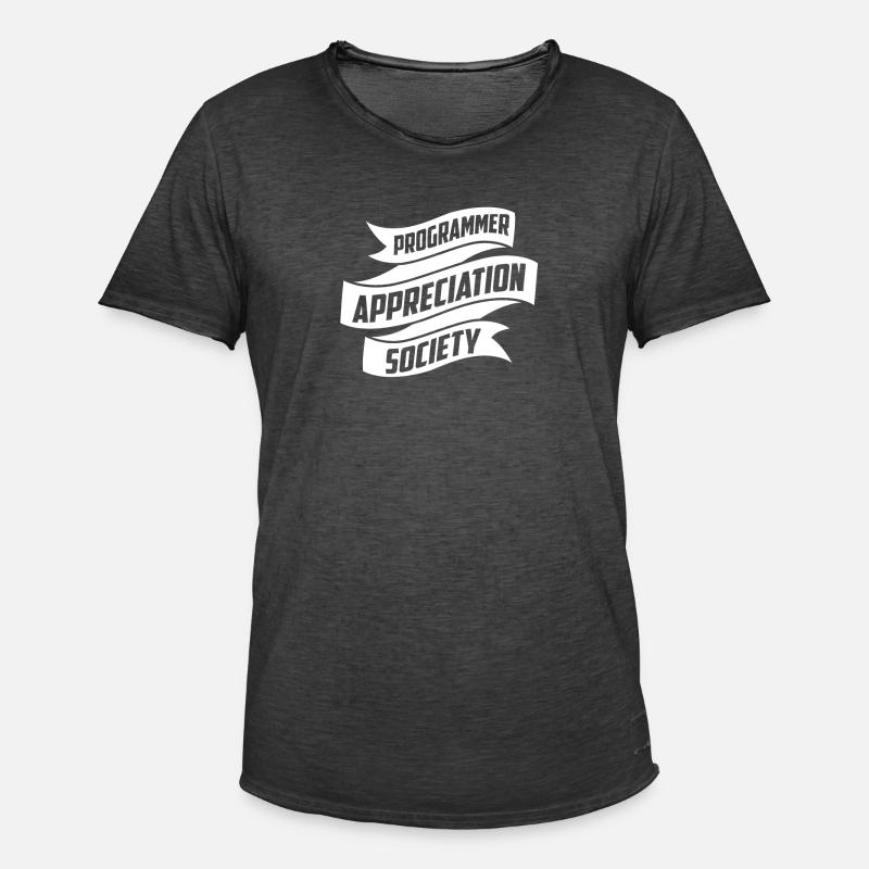 Programmeur Codeur développeur - T-shirt vintage Homme - noir vintage