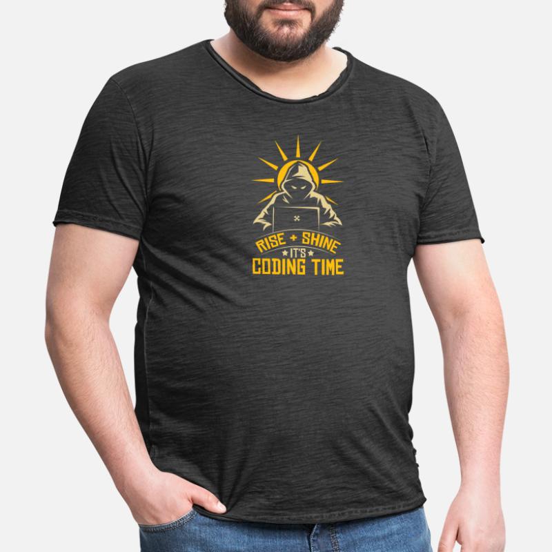 Entwickler Coder Programmierer Lustig Männer Vintage T-Shirt