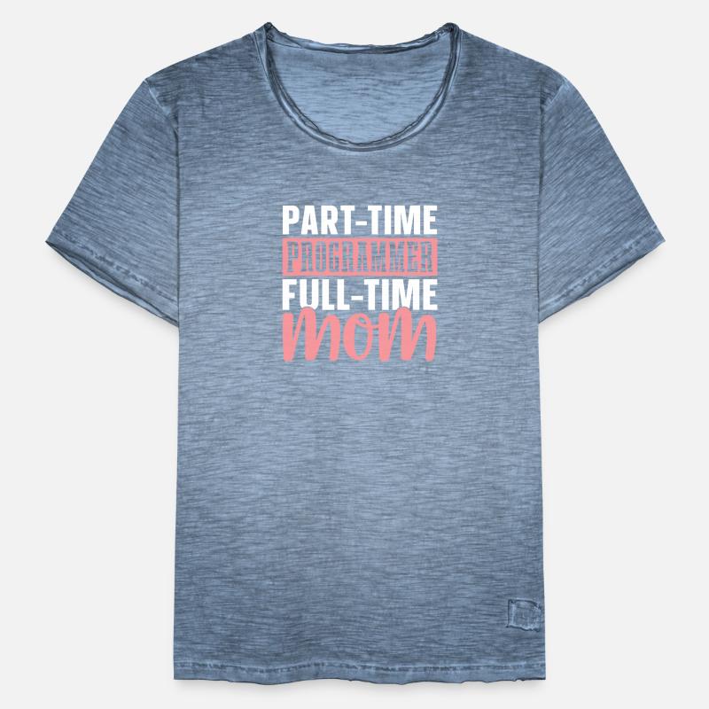Entwickler Coder Programmierer Mama Männer Vintage T-Shirt