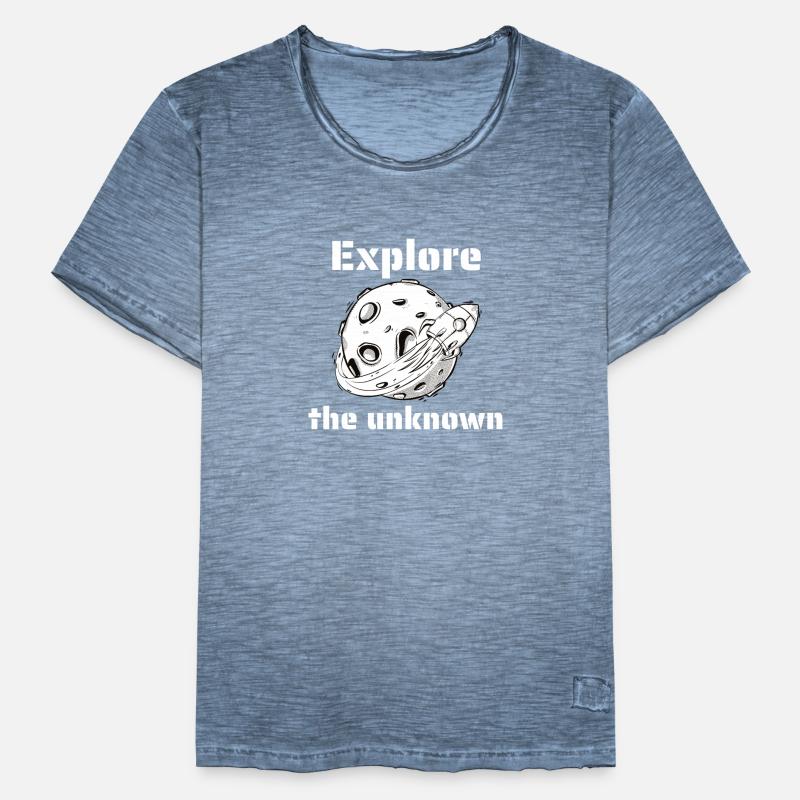 Explore The Unknown Retro Outer Space Designs Männer Vintage T-Shirt