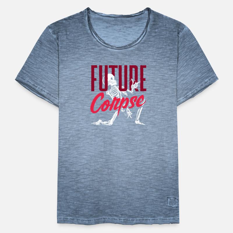 Future Corpse Dark Gothic Skeleton Männer Vintage T-Shirt