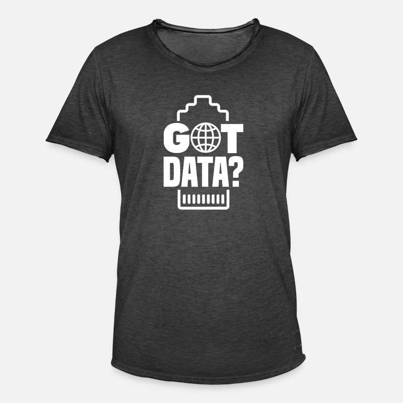 Got Data? Network Admin - Männer Vintage T-Shirt - Vintage Schwarz