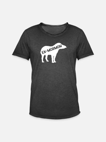 Ex-Mormonen-Tapirpferd LDS Exmo - Männer Vintage T-Shirt - Vintage Schwarz