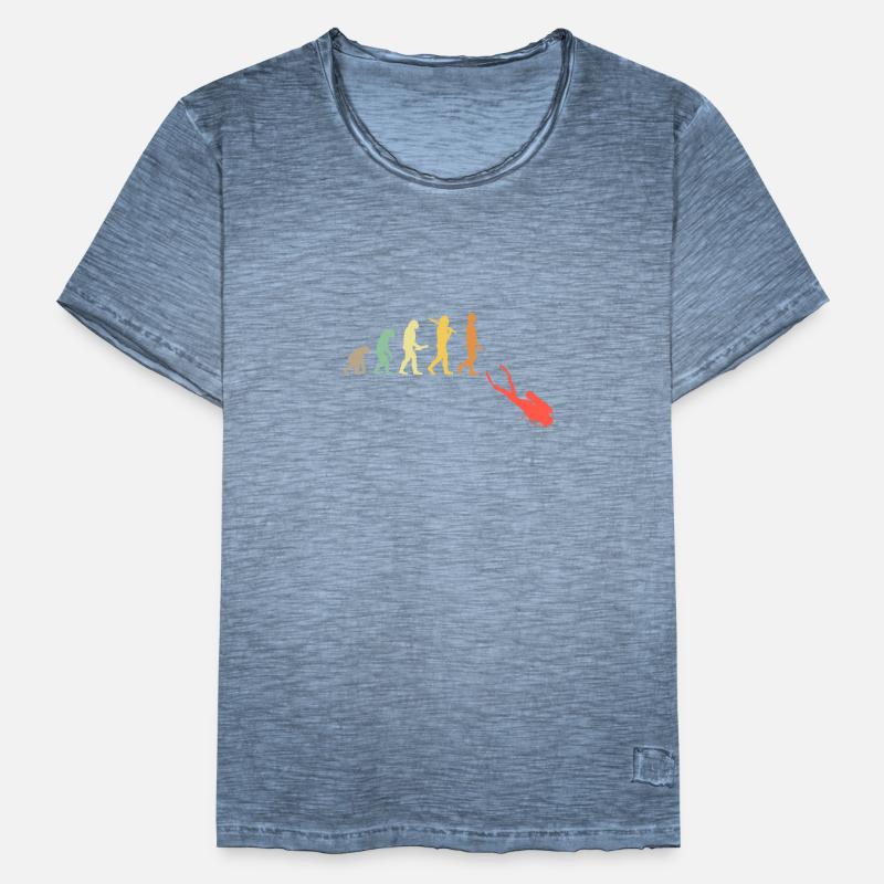 Cadeau Retro Diving Evolution T-shirt vintage Homme