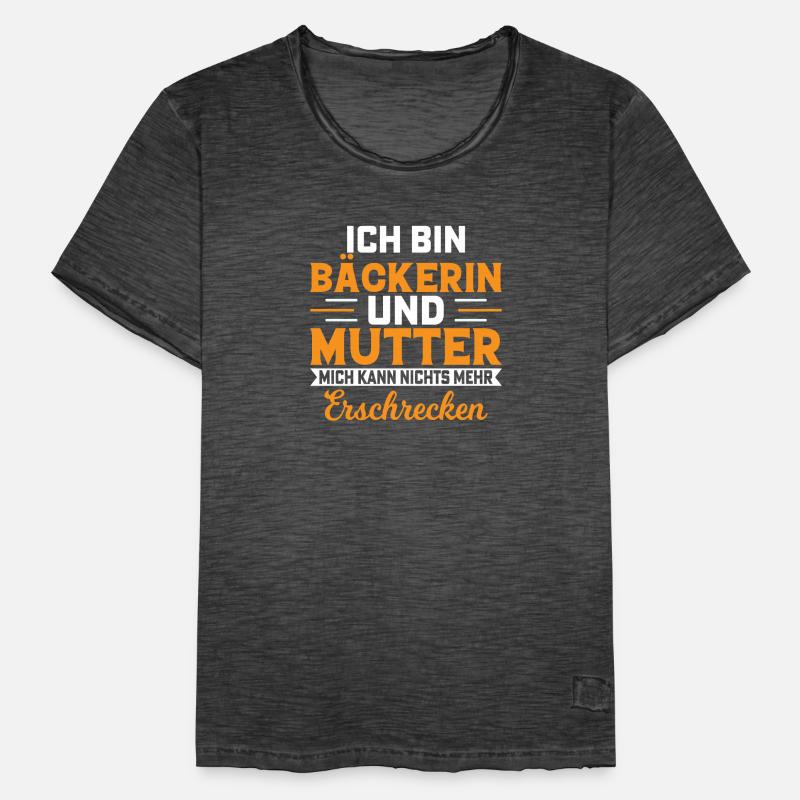 Bäcker Mutter Muttertag Männer Vintage T-Shirt