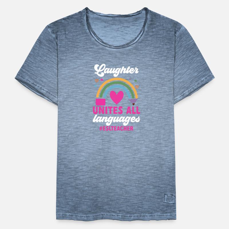 Professeur d’anglais langue seconde langue étrangère T-shirt vintage Homme