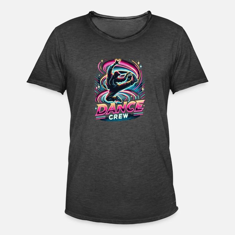 Breakdance Dance Crew - Männer Vintage T-Shirt - Vintage Schwarz