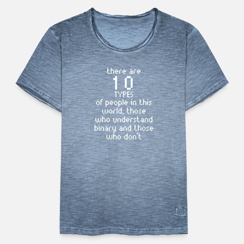 Math Binary Code Programmer Fun Gift for Geeksnode Men's Vintage T-Shirt