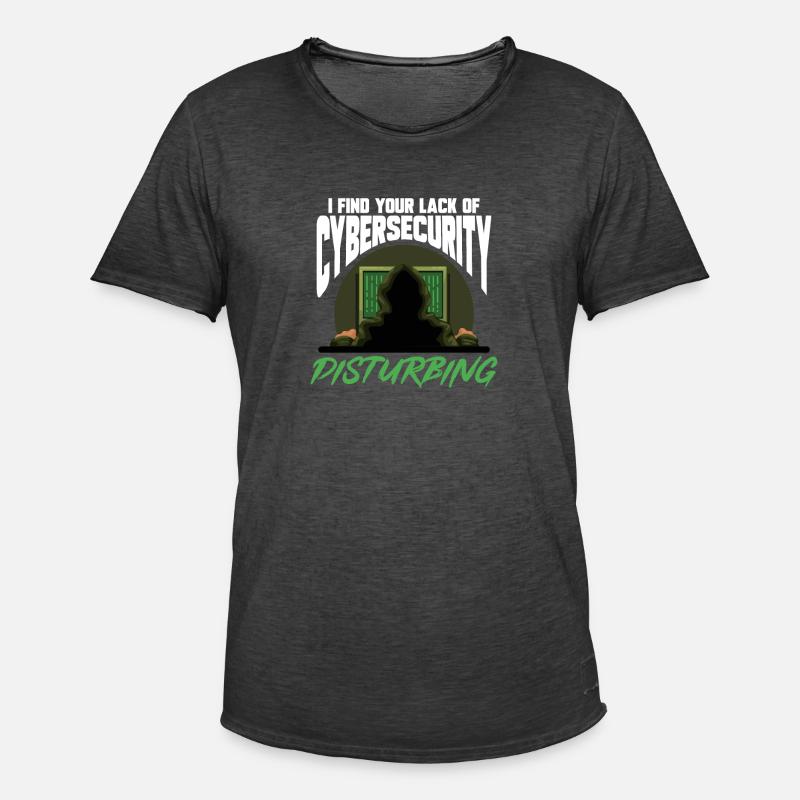 Cybersecurity Hacker IT-Sicherheit - Männer Vintage T-Shirt - Vintage Schwarz