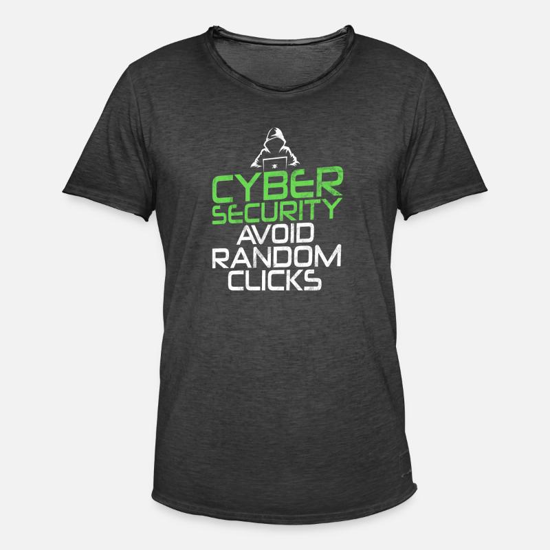 Cyber-sicherheits-hacker-hacking - Männer Vintage T-Shirt - Vintage Schwarz