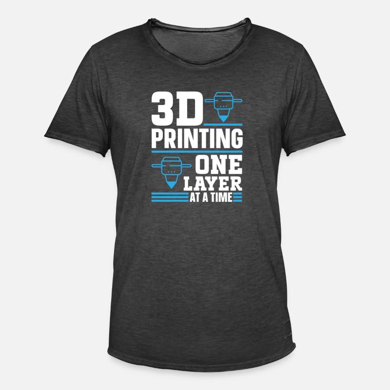3D Printer 3D Printing - Men's Vintage T-Shirt - washed black