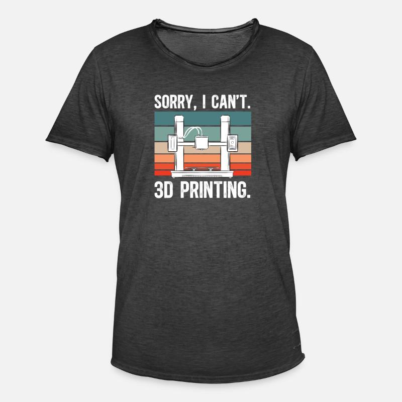 3D Printer 3D Printing - Men's Vintage T-Shirt - washed black