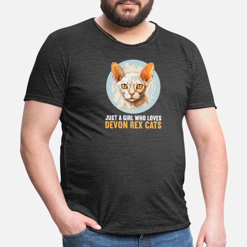 Chaton Devon Rex Chat Devon Rex T-shirt vintage Homme