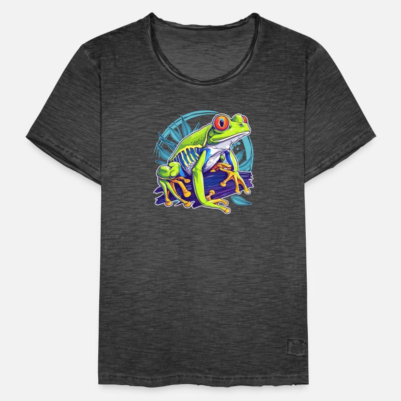 Rainette Baumfrösche Baumfrosch T-shirt vintage Homme