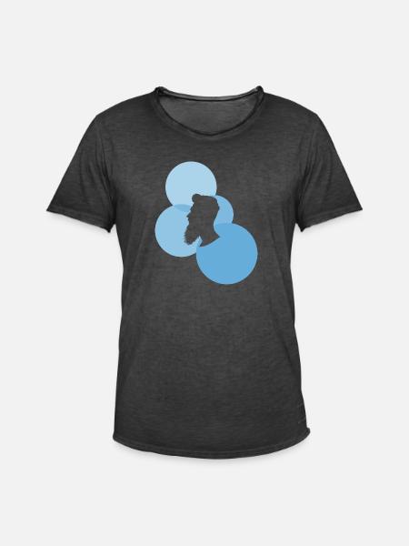 Gesichtsbehaarung Schnurrbart Schnurrbart - Männer Vintage T-Shirt - Vintage Schwarz