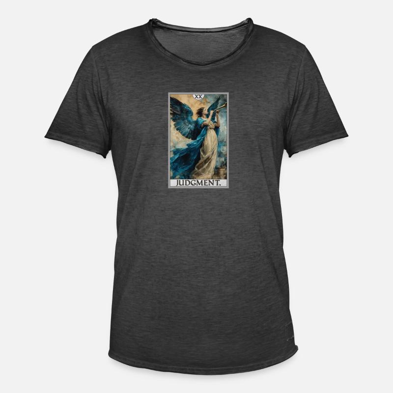 Tarotkarten Tarotkarte 20 Judgment Gericht - Männer Vintage T-Shirt - Vintage Schwarz