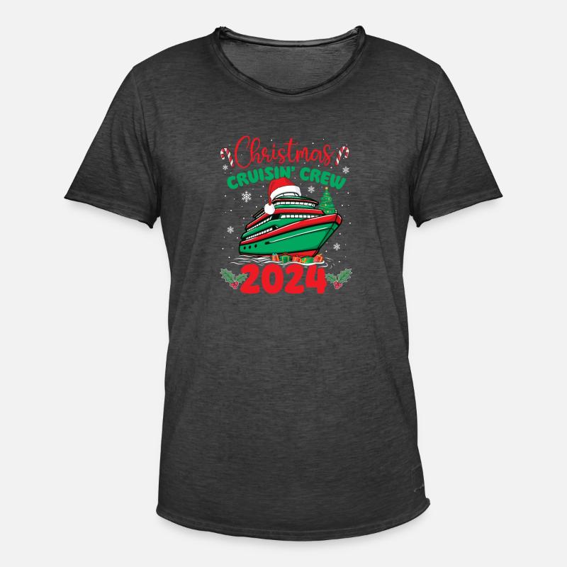 Weihnachtskreuzfahrt Crew 2024 – Weihnachtskreuzfahrt-Vibes - Männer Vintage T-Shirt - Vintage Schwarz