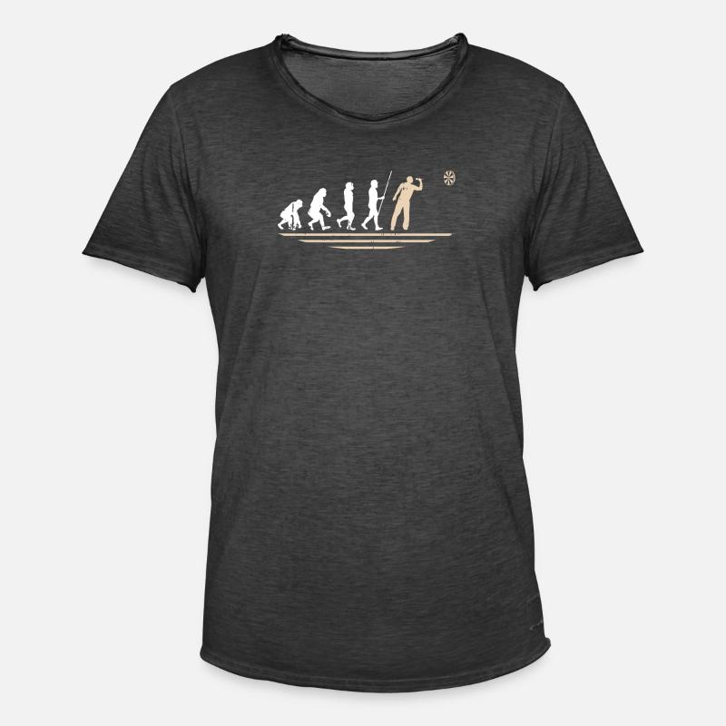 Dart d’art Dart d’évolution - T-shirt vintage Homme - noir vintage