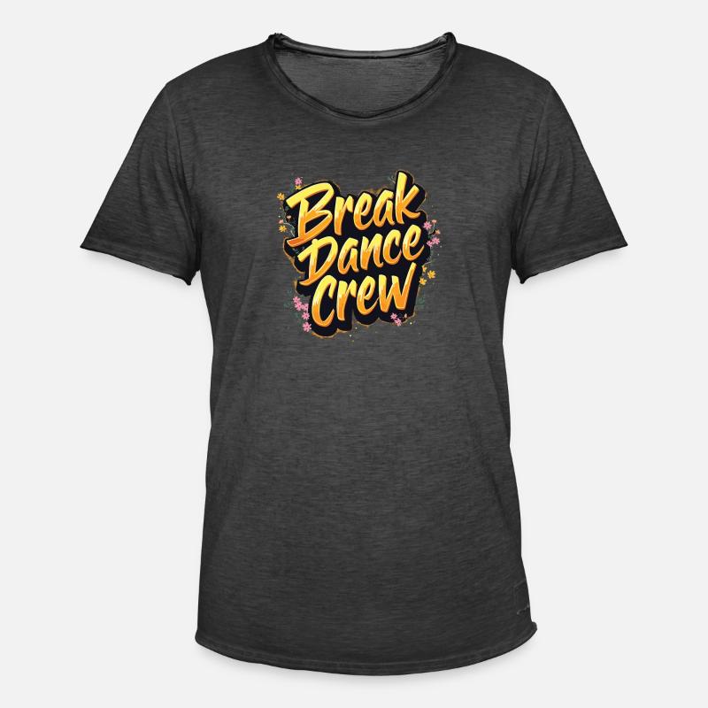 Breakdance Crew Breakdance Breakdancing Breakdance - Männer Vintage T-Shirt - Vintage Schwarz