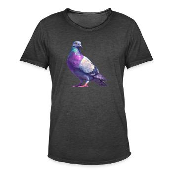 Tauben Taube - Männer Vintage T-Shirt - Vintage Schwarz - Vorne