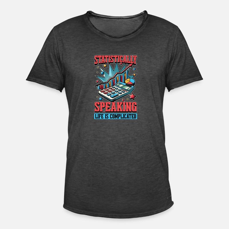 Statistically Speaking Data Scientist Statistician - Männer Vintage T-Shirt - Vintage Schwarz