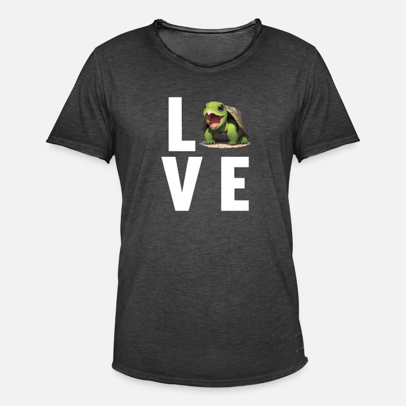 Snapping Turtles Snapping Turtle - Men's Vintage T-Shirt - washed black