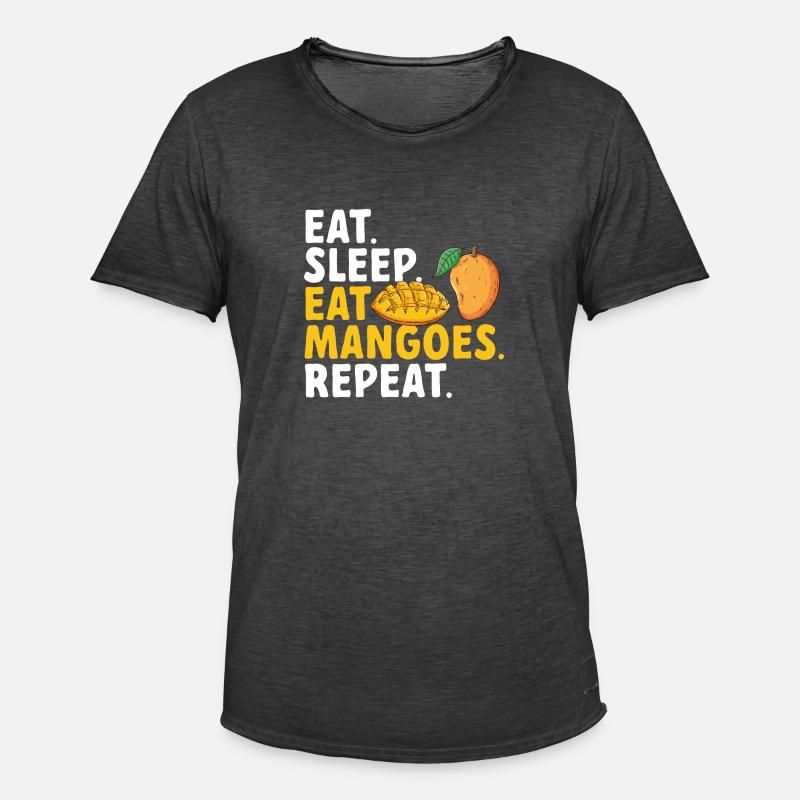 Mango Fruit Mango - Men's Vintage T-Shirt - washed black