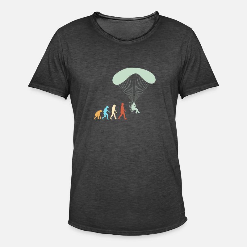 Paramotor Motorized paraglider - Men's Vintage T-Shirt - washed black