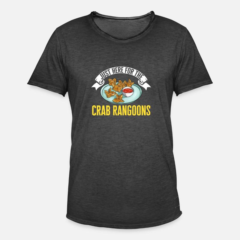 Krabben Rangoon Crab Rangoon - Männer Vintage T-Shirt - Vintage Schwarz