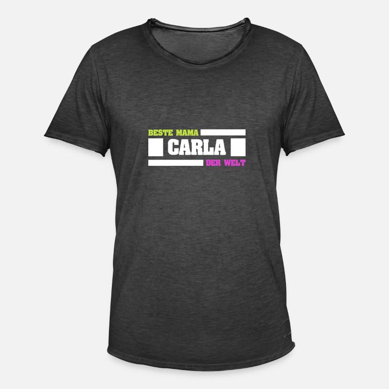 Carla als Mutter - Männer Vintage T-Shirt - Vintage Schwarz