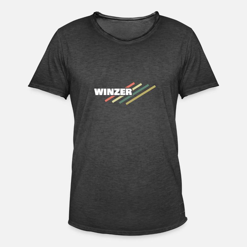 Arbeitsplatz Winzer - Männer Vintage T-Shirt - Vintage Schwarz