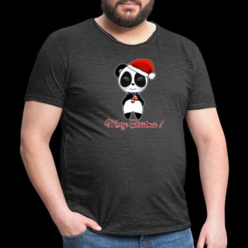 Panda noel - T-shirt vintage Homme